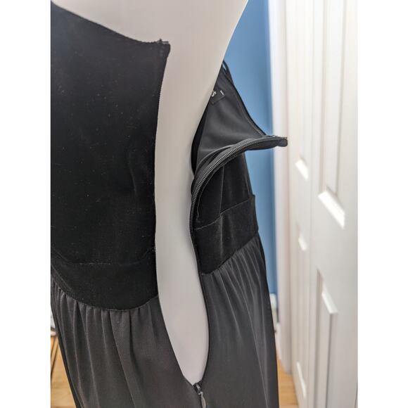 Express Dress Maxi Thigh Slit Lace Holiday Party Wedding Guest Witchy Goth NYE - Picture 9 of 16